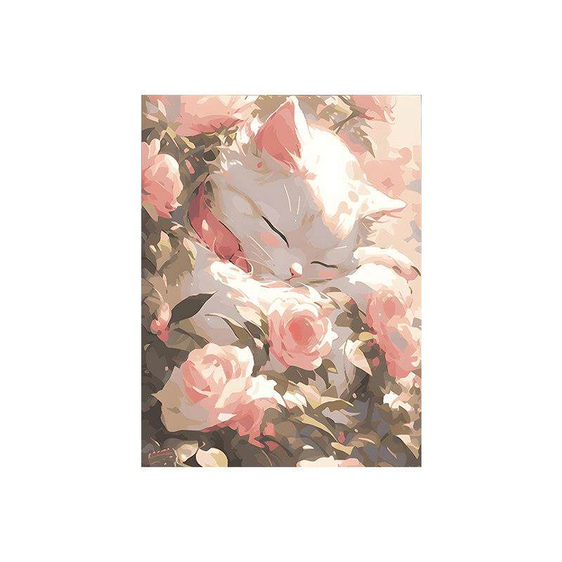 5d钻石画2024新款猫咪动物高颜值砖石贴画粘贴客厅手工diy十字绣,淘宝优惠券,粉丝福利购,淘宝优惠卷