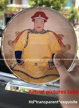清汉弘帝/太极帝/顺济/苍溪/干隆雍正人像水晶饰品工艺品