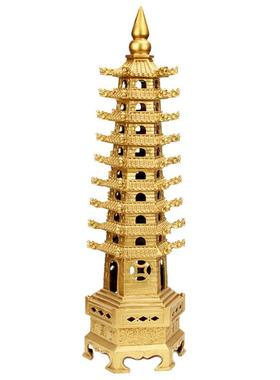 铜13层文昌塔摆件9层十三层办公室办公桌书房装饰