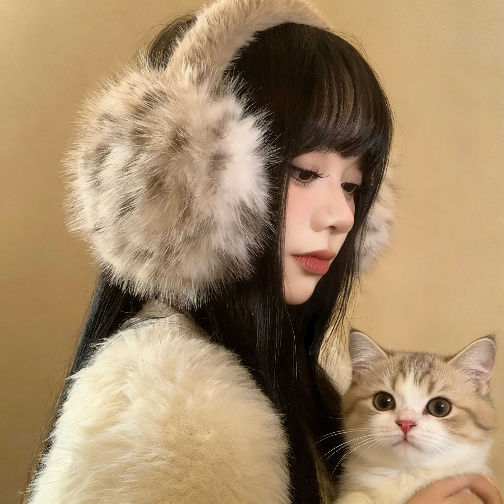 毛绒防护耳罩豹纹女冬季毛茸耳包耳套骑车防冻防寒保暖耳暖耳捂子,淘宝优惠券,粉丝福利购,淘宝优惠卷