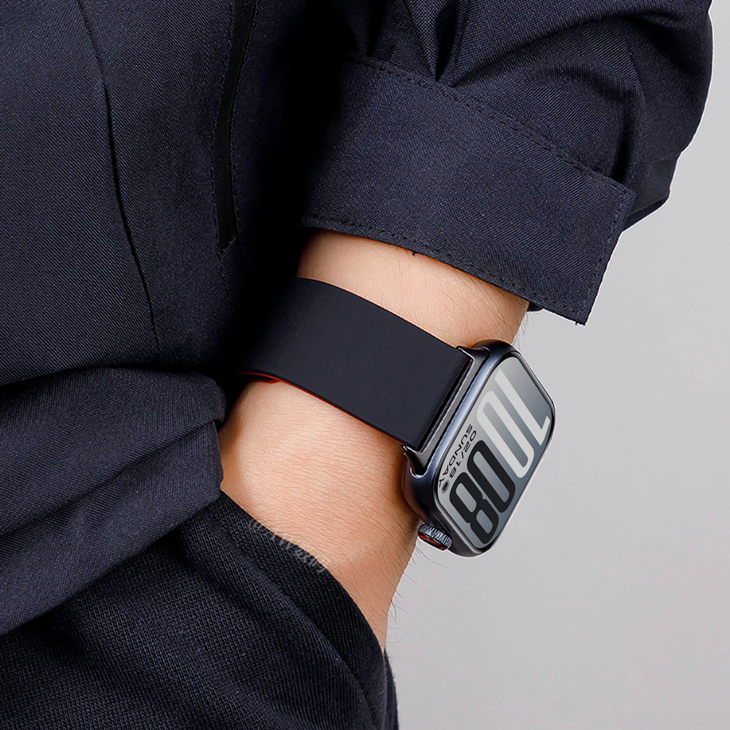 适用vivowatchgt2表带iqoo手表watchgt透气硅胶vivo3代新款磁吸硅胶腕带vivowatch5/3/2磁吸扣手表带男士女款 - 图2