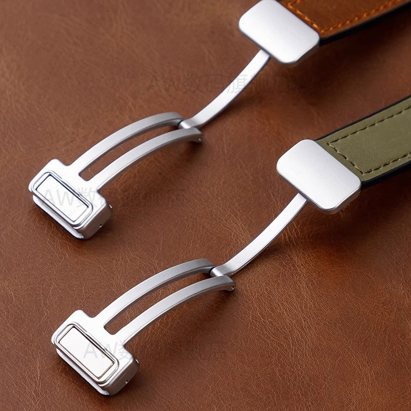 适用华为手环9/10表带8/7NFC手环磁吸扣真皮表带女手环6荣耀手环9/7腕带男华为手环B6硅胶表带B7/B5/B3手表带 - 图2