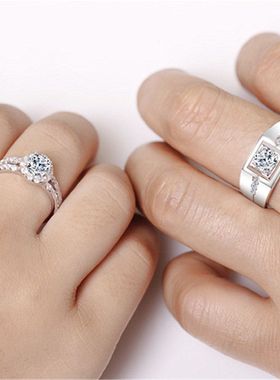 跨境欧美手饰品开口情侣戒指 韩版锆石经典对戒活口指环ring