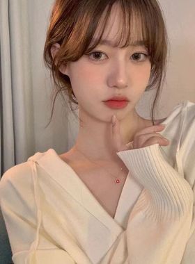 小桃花项链女粉红温柔仙气ins小众设计气质高级感甜美锁骨链