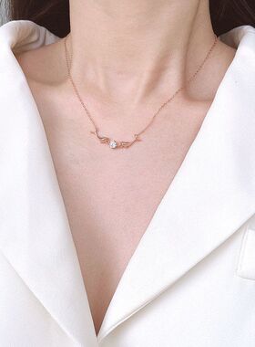 海豚之恋项链女韩版创意百搭轻奢灵动吊坠秋季网红ins锁骨链项饰