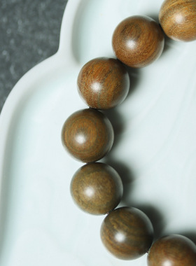 阿根廷绿檀木手串佛珠民族复古风男女士情侣款檀香木质手链