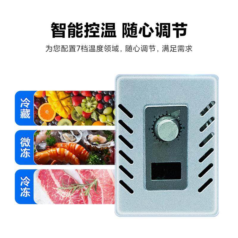 卧式冰柜商用冷冻冰柜双温箱设备家用餐馆鲜肉保鲜冰箱冷藏展示柜,淘宝优惠券,粉丝福利购,淘宝优惠卷