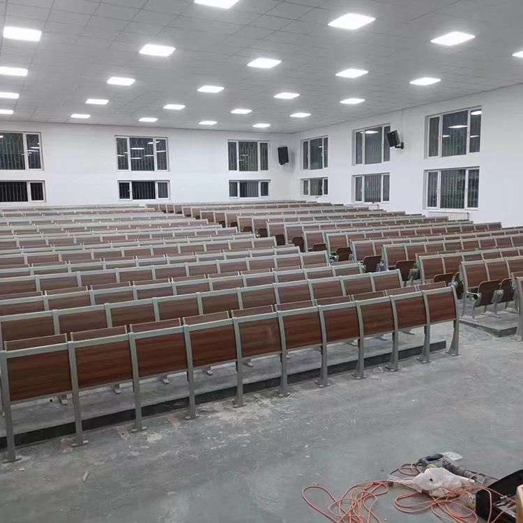 铝合金礼堂排椅阶梯椅学校多媒体课桌椅教室连排椅子报告厅坐椅 - 图1