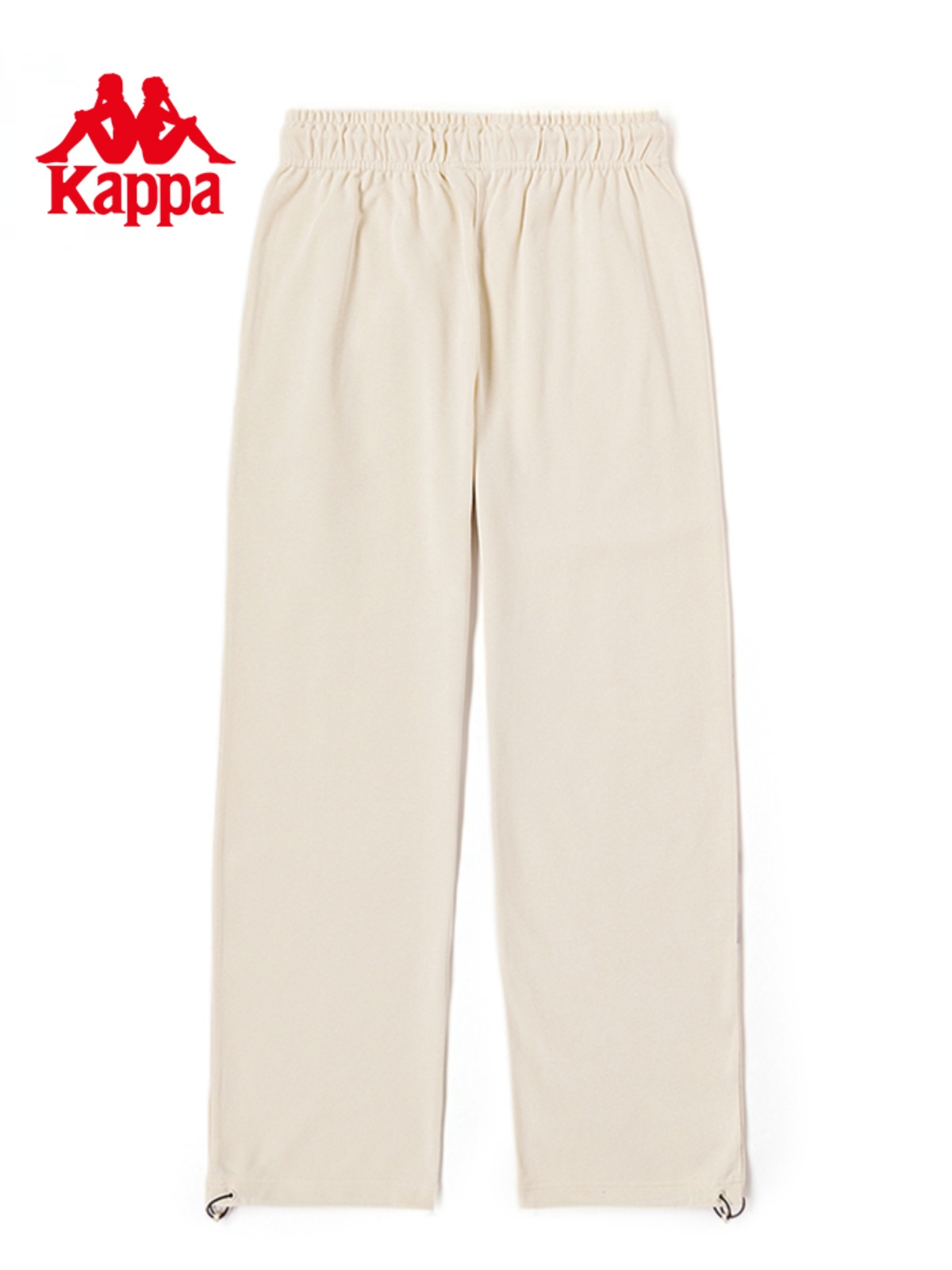 Kappa卡帕女裤秋季新款印花直筒抽绳小脚卫裤K0D62AK65 - 图1