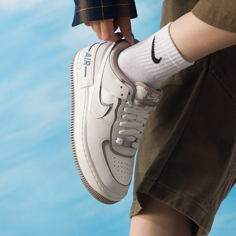 Nike耐克女鞋2025冬季新款W AF1 SHADOW 复古运动休闲板鞋IO7594,淘宝优惠券,粉丝福利购,淘宝优惠卷