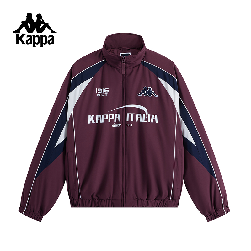 Kappa卡帕男装女装冬季新款时尚舒适立领防风拉链棉服K0EZ2MM01D - 图0