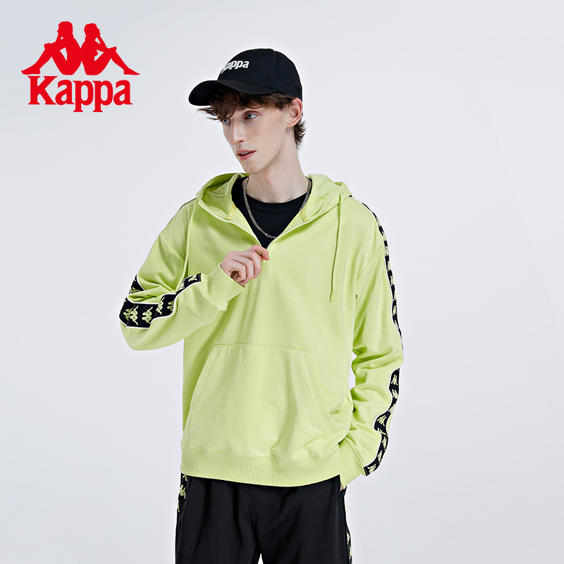 Kappa卡帕男装秋季新款卫衣串标休闲套头衫运动透气上衣K0B52MT62