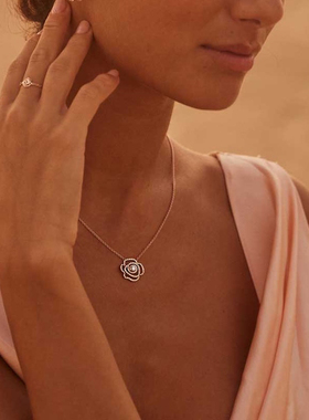 「玫瑰的故事」Kimai玫瑰钻项链