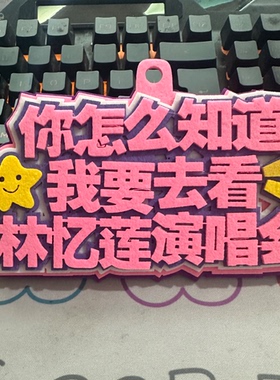 林忆莲演唱会粉丝应援行李牌包包挂件2MM加厚不织布挂件钥匙