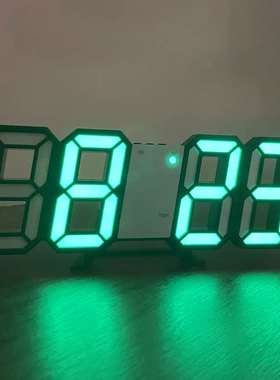 ins韩国简约3D夜光LED数字钟时钟