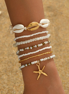 夏日多巴胺手链海星贝壳造型