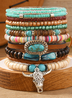 11件套欧美西部牛仔风手链