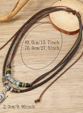 欧美牛仔风项链牛仔帽牛头造型