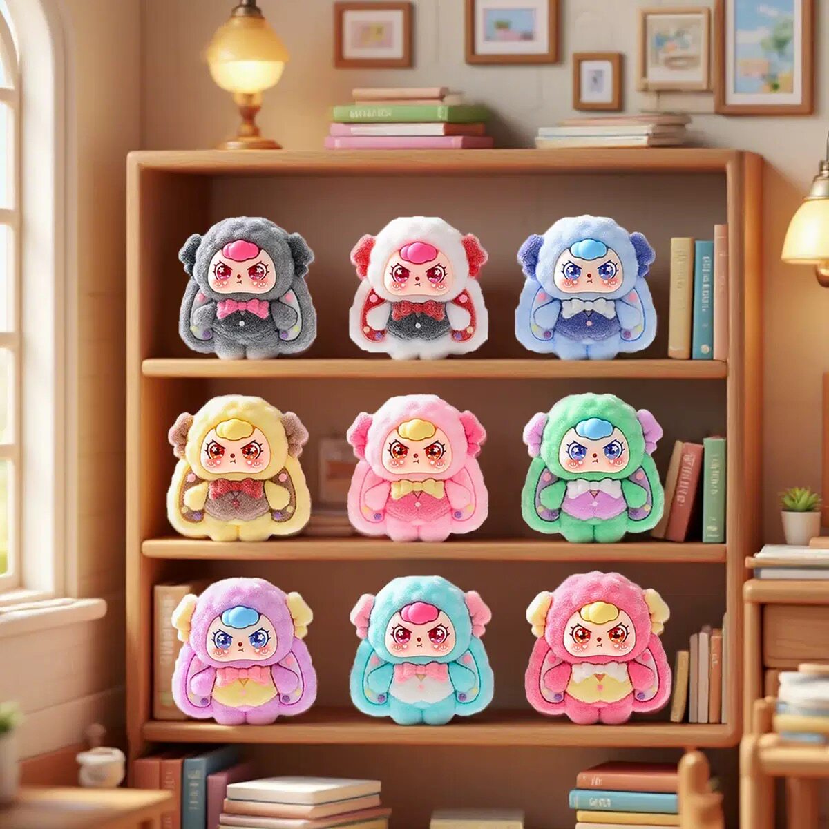 植绒斯诺克娃娃萌粒摆件卡通可爱桌面装饰品潮玩公仔创意礼品批发,淘宝优惠券,粉丝福利购,淘宝优惠卷