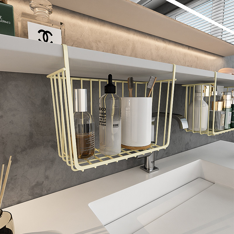 卫生间镜柜下收纳盒浴室洗漱台美妆蛋化妆品置物架悬挂储物盒神器,淘宝优惠券,粉丝福利购,淘宝优惠卷