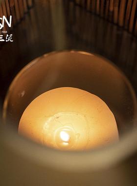 御三泥木质手提灯笼绳编竹编烛台夜灯烛光晚饭厅乡村摆件拍照道具