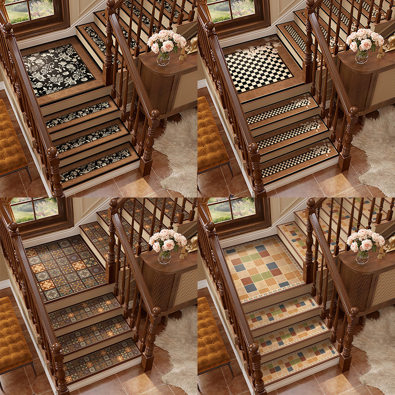 美式专用楼梯垫免胶自粘防滑垫硅藻泥实木踏步垫家用旋转台阶地毯,淘宝优惠券,粉丝福利购,淘宝优惠卷