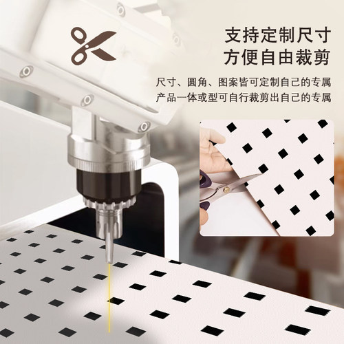 美式复古花砖电视柜桌垫鞋柜餐边柜桌面保护垫子皮革盖布台面桌布 - 图2