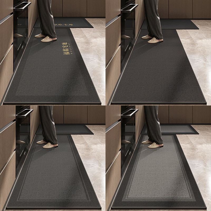 亚麻编制高级感厨房专用地垫防滑防油吸水地毯可擦免洗耐脏脚垫子,淘宝优惠券,粉丝福利购,淘宝优惠卷