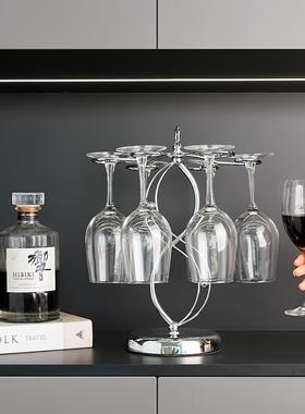 铁艺红酒杯架酒柜摆件家居饰品高脚杯倒挂餐厅酒柜装饰品置物架子