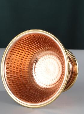 供水杯供佛杯纯铜仿尼泊尔手工红铜佛台摆件佛前供水杯带脚供水碗