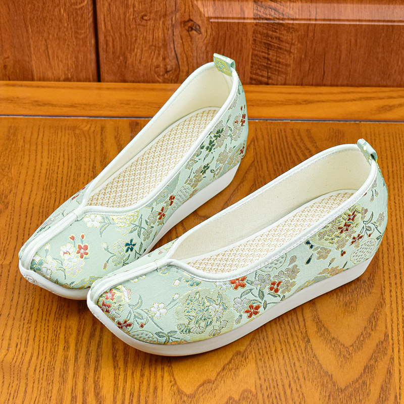 锦袍仙登云履配鞋汉服鞋子女增高古风古装翘头履明制布鞋厚底原创,淘宝优惠券,粉丝福利购,淘宝优惠卷