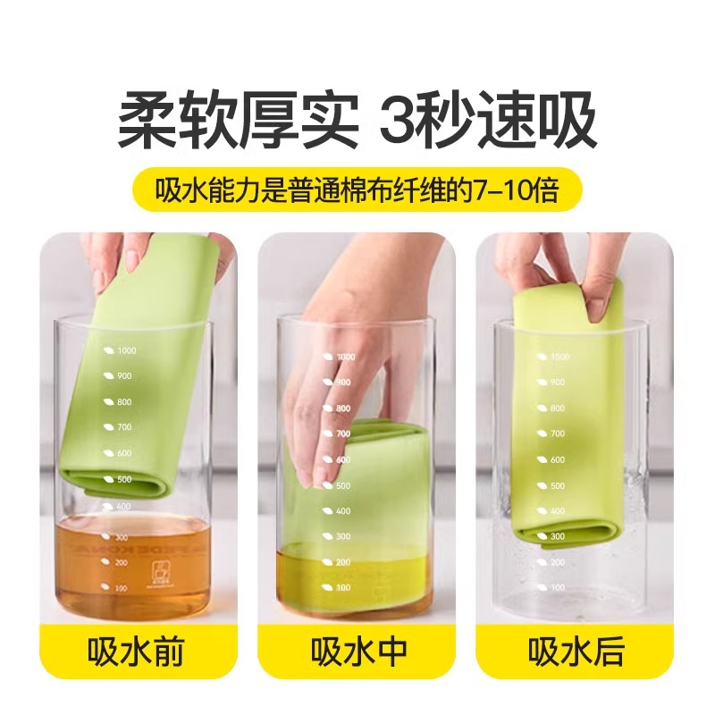 擦玻璃无水印抹布魔力神器无痕加厚吸水不掉毛家用镜子专用清洁布 - 图2