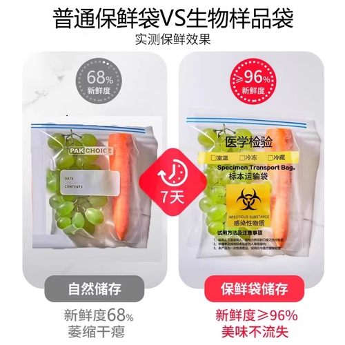 医用生物样品袋食品级密封款生物样本袋标本运输袋收纳袋滑锁式 - 图0