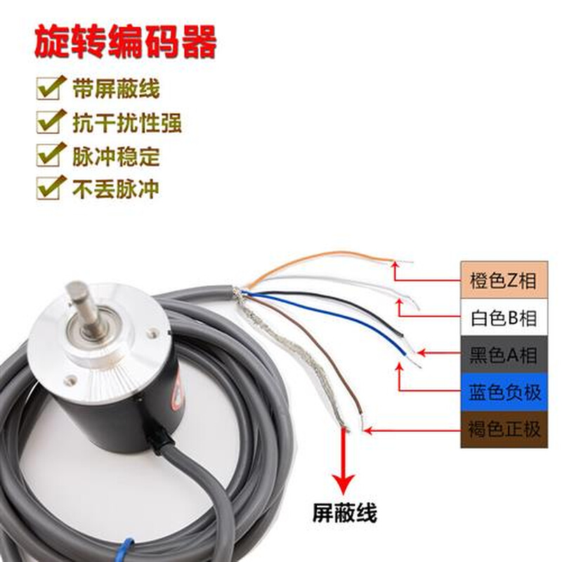 编码器E6B2-CWZ6C 旋转光电磁电电机角度控制计数增量式1X5B3E5G - 图1