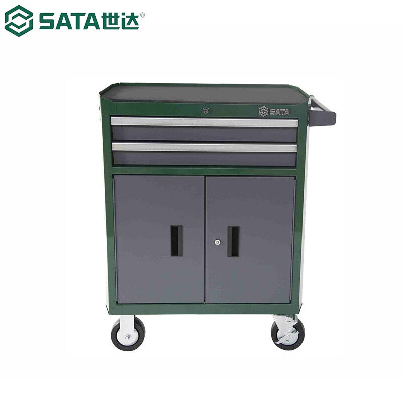 世达（SATA）95123汽修2抽屉工具车770x470x896MM95123 - 图1