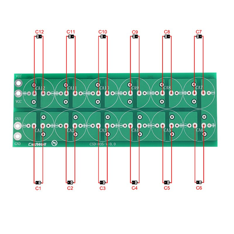 CSD-035十二串300F 350F 360F 400F 450F超级法拉电容器保护板 - 图2