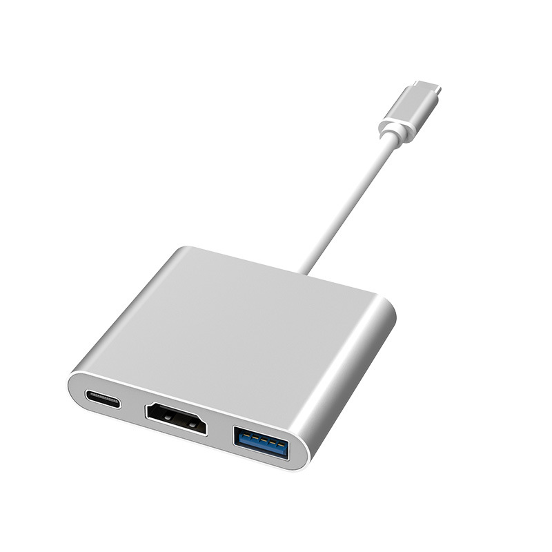 Typec扩展坞USB3.0集线器VGA转接HDMI高清4k投屏PD100W三合一充电 - 图3