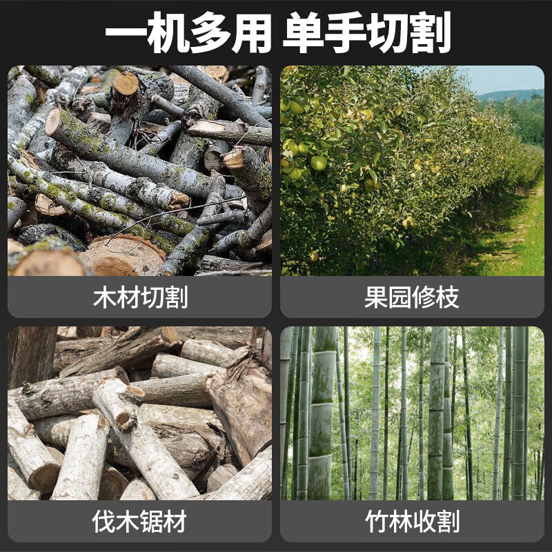 阿斯珈（ASOYOGA）阿斯珈电锯家用充电式锂电池电链锯小型手持户 - 图3