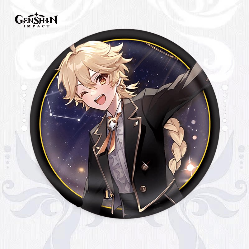 原神周边提瓦特晚会双闪吧唧徽章派蒙荧空自制同人学生礼物胸针