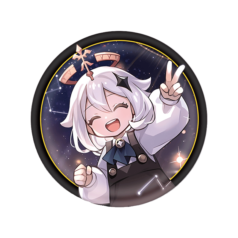 原神周边提瓦特晚会双闪吧唧徽章派蒙荧空自制同人学生礼物胸针