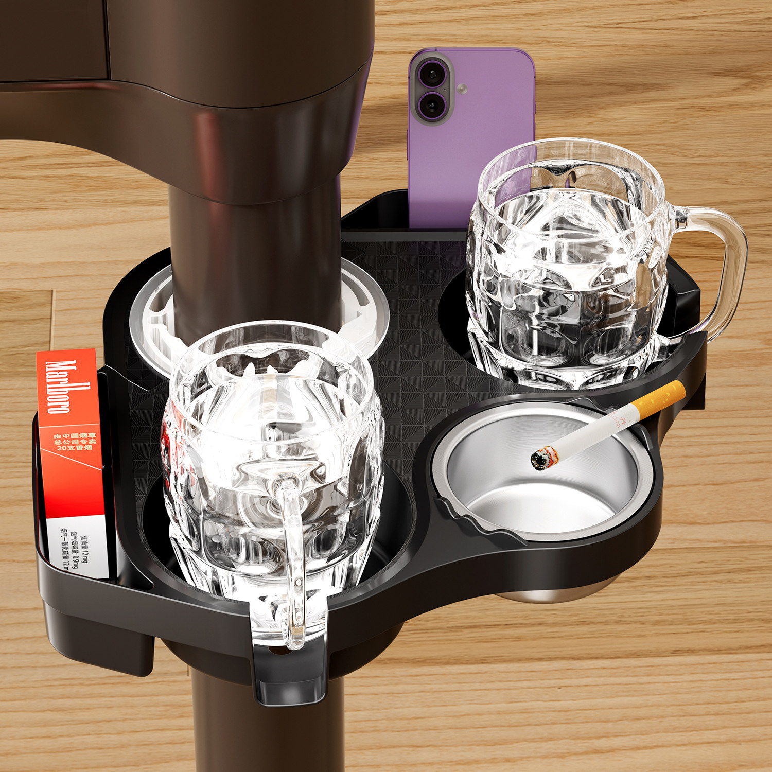 棋牌室专用麻将机茶几旋转烟灰缸麻将桌腿茶水架通用可移动小桌子,淘宝优惠券,粉丝福利购,淘宝优惠卷