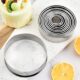 Round stainless steel ring biscuit cutting mold nine-piece set mousse ring cake fruit and vegetable dumpling skin mold baking tools