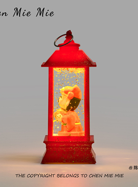 「无聊看灯笼里的财神」 氛围小夜灯桌面摆件新年装饰礼物