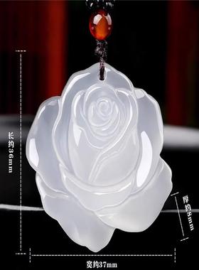 天然高冰冰种玛瑙玉髓吊坠观音佛公平安扣貔貅福豆四叶草挂件玉石