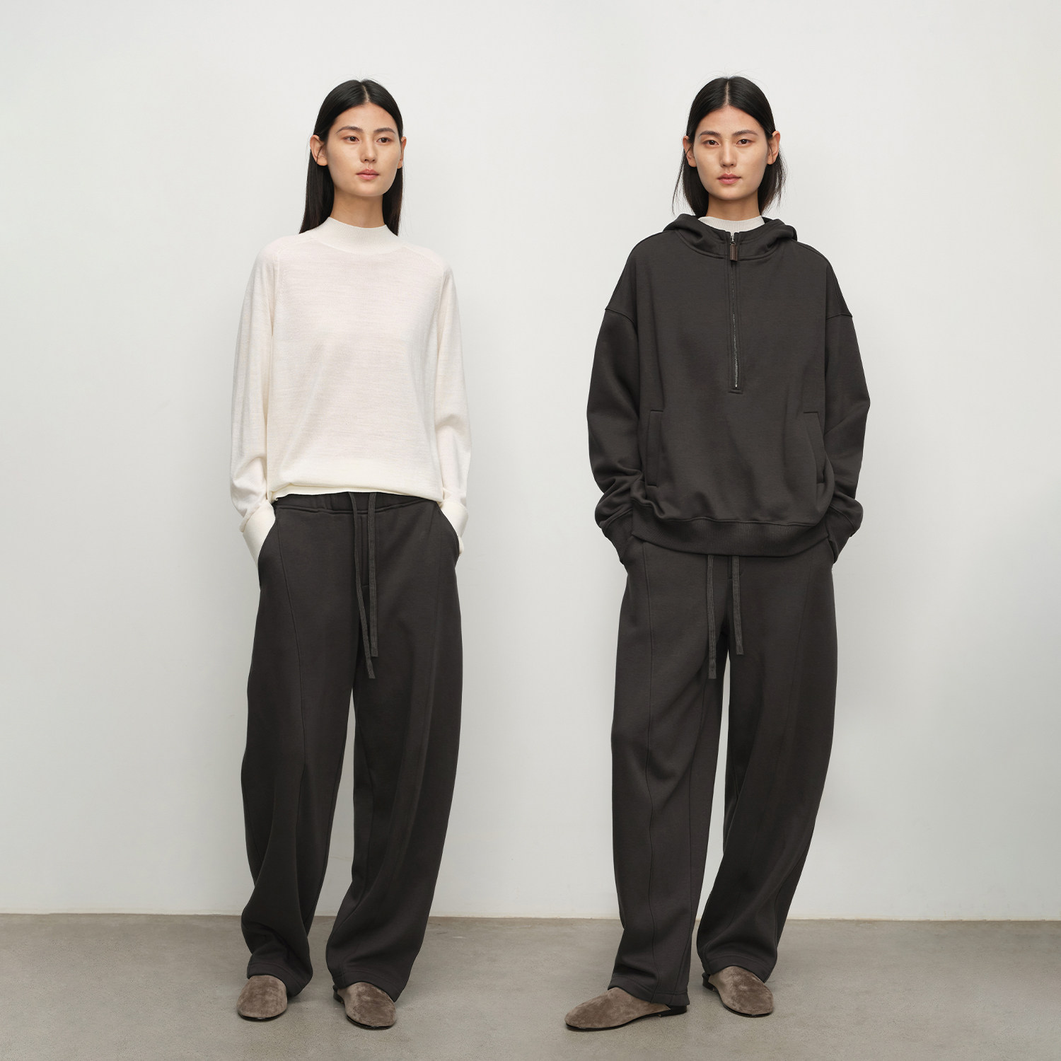 【博主同款】SILAVIE宽松长袖连帽半拉链卫衣立体弧形休闲裤套装,淘宝优惠券,粉丝福利购,淘宝优惠卷