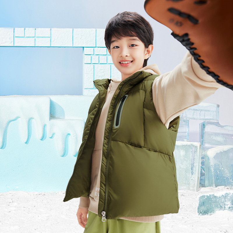【太阳雪人秋冬童装】儿童泡芙羽绒马甲外穿背心秋冬款男女童坎肩,淘宝优惠券,粉丝福利购,淘宝优惠卷