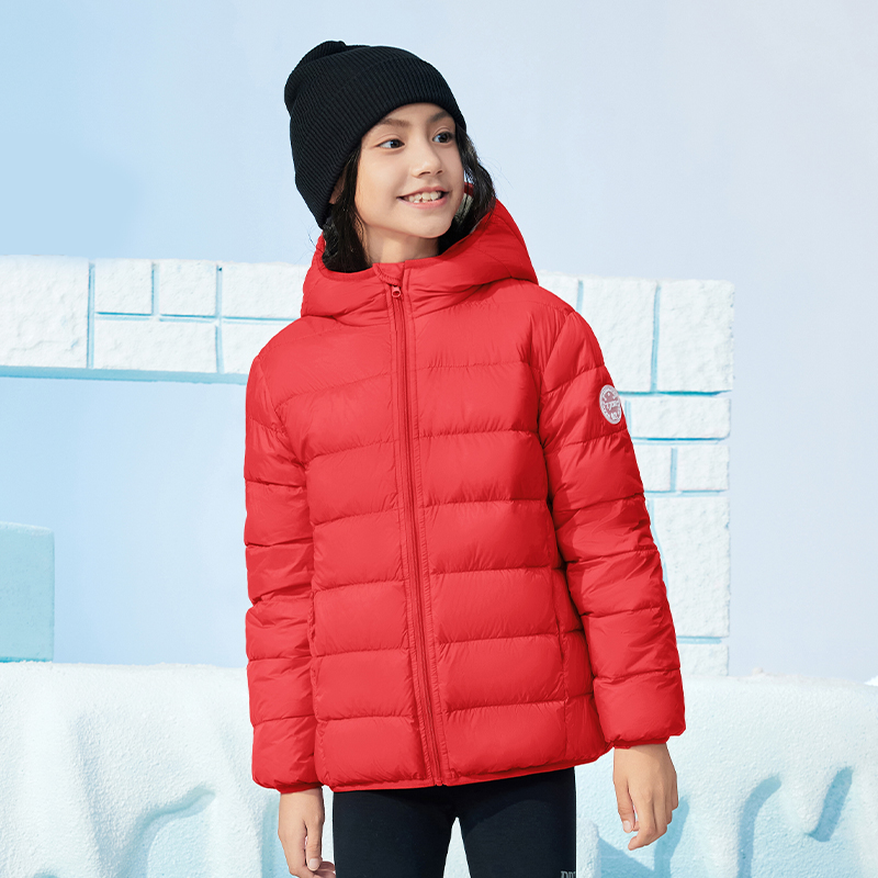 【朱丹推荐太阳雪人】儿童轻薄羽绒服女童保暖外套新款男童冬装