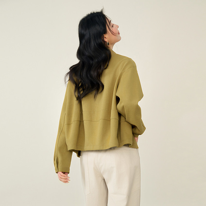 Basic House/百家好复古文艺翻领衬衫女冬季新款纯色长袖衬衣外套,淘宝优惠券,粉丝福利购,淘宝优惠卷