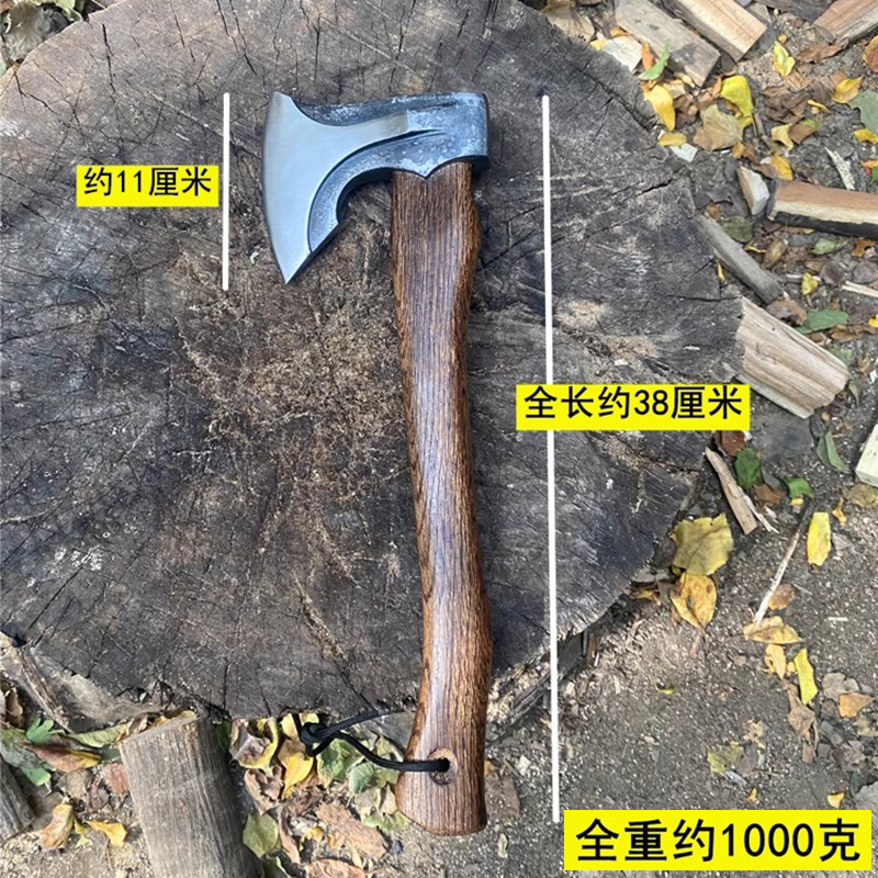 碳钢锻打砍斧 户外露营斧头家用砍柴斧消防开山斧手斧野营劈柴斧 - 图3