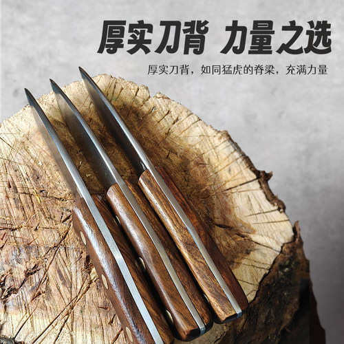 轴承钢一体锻打多功能小刀户外刀具防身锋利小刀随身刀便携刀直刀 - 图2